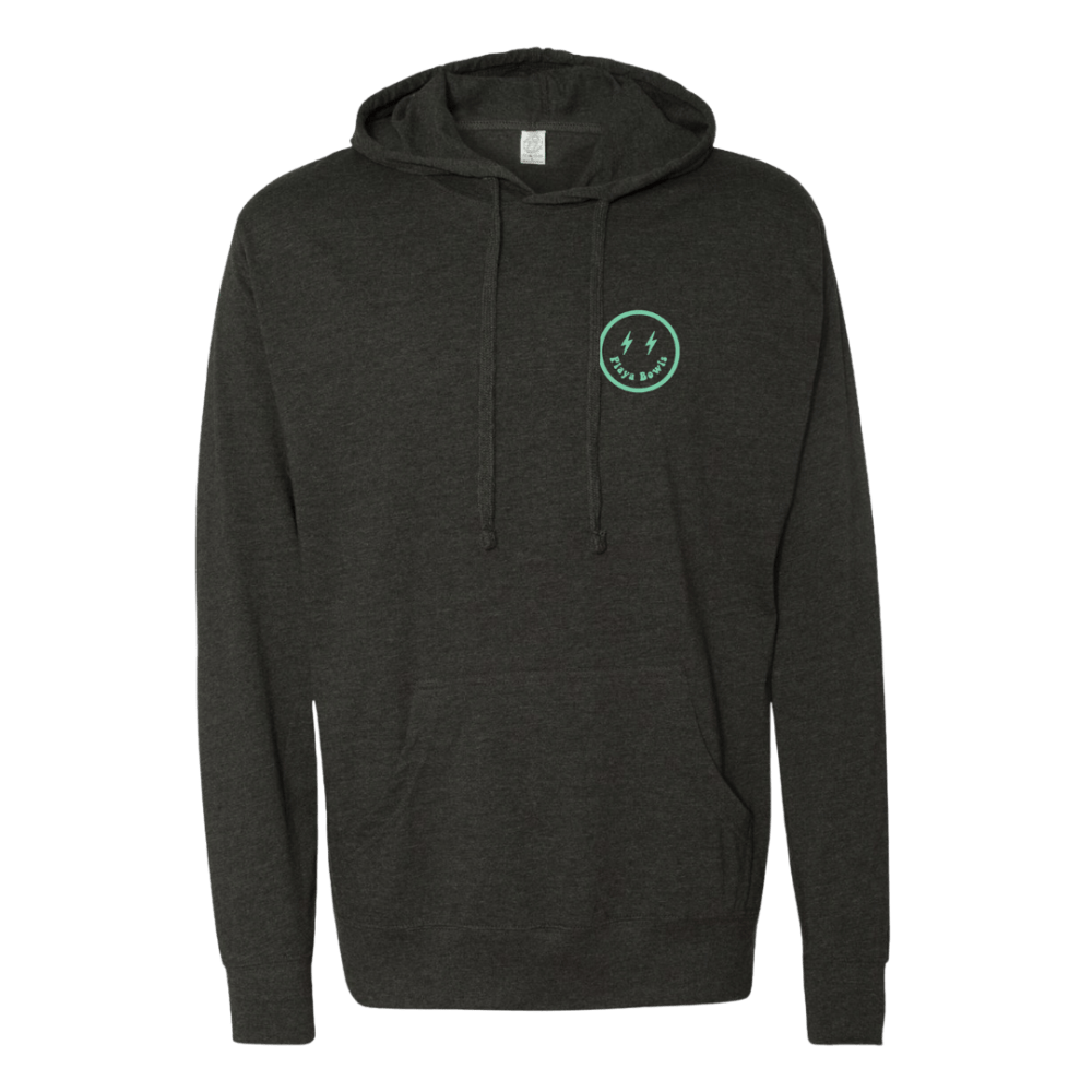 Checkerboard Smiley Hooded Long Sleeve