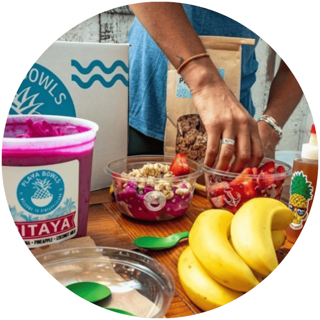 Playa Bowls catering packages